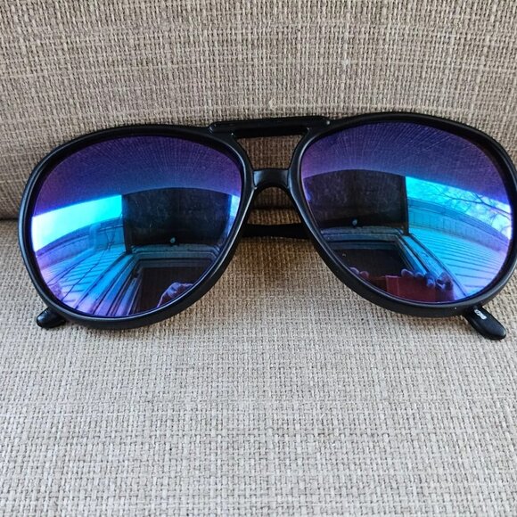 Frame by Classic Optical Men Sunglasses Blue Glass Lenses Eye Wear Shades - Picture 2 of 12